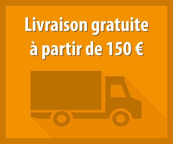 Livraison gratuite à partir de 150 €