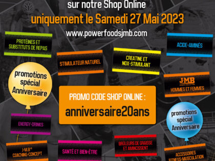 Promotion spéciale anniversaire !